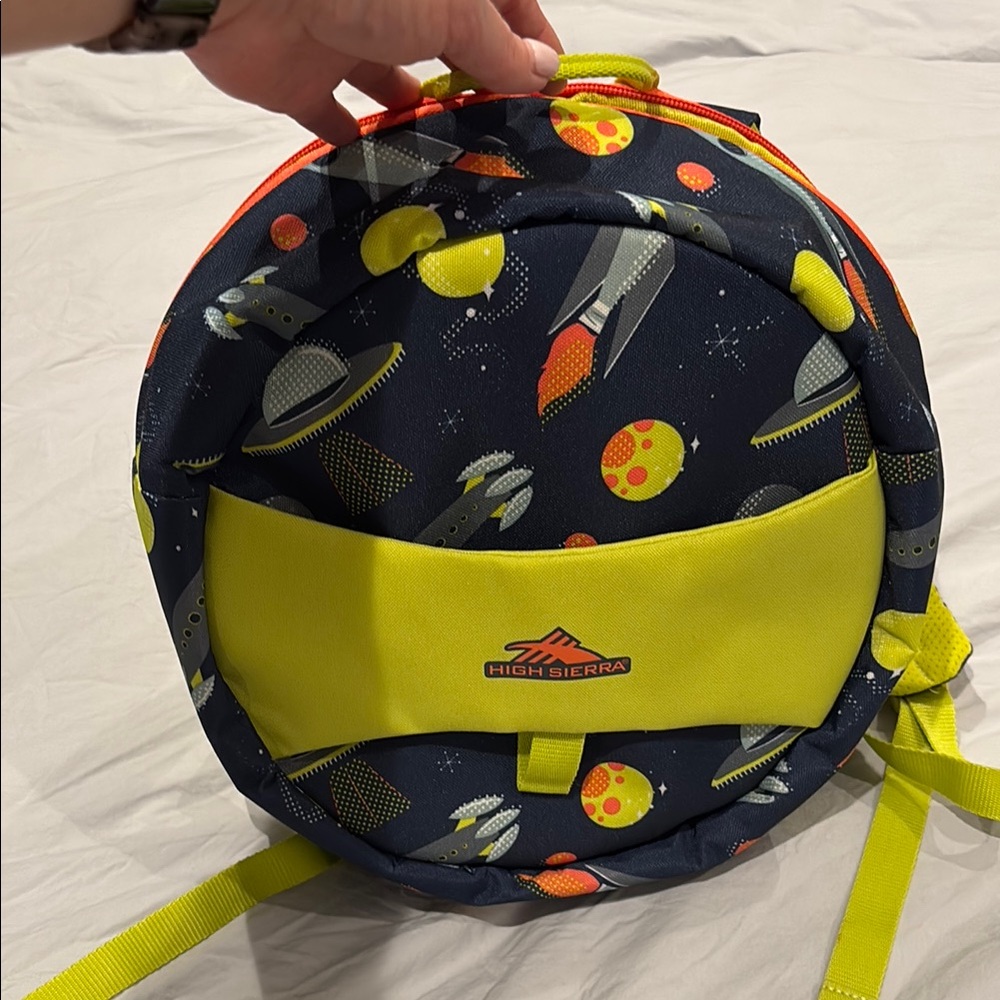 High Sierra Kids' Space Adventure Backpack - Navy and Yellow